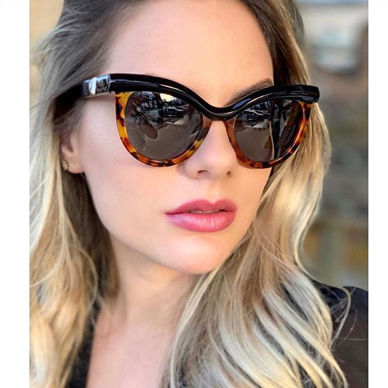 Half frame fashion cat eye glasses - fadidesign