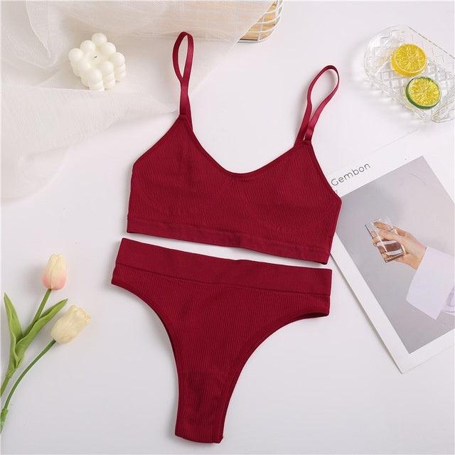 High Waist Elastic Women Underwear Bra Ice Silk Female Girls - fadidesign