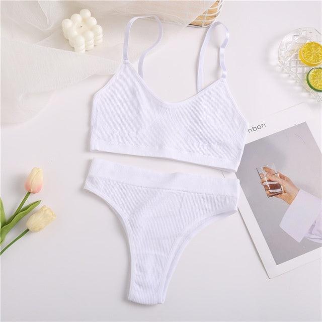 High Waist Elastic Women Underwear Bra Ice Silk Female Girls - fadidesign