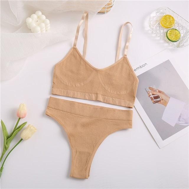 High Waist Elastic Women Underwear Bra Ice Silk Female Girls - fadidesign