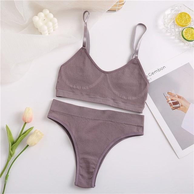 High Waist Elastic Women Underwear Bra Ice Silk Female Girls - fadidesign