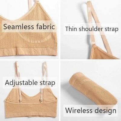 High Waist Elastic Women Underwear Bra Ice Silk Female Girls - fadidesign