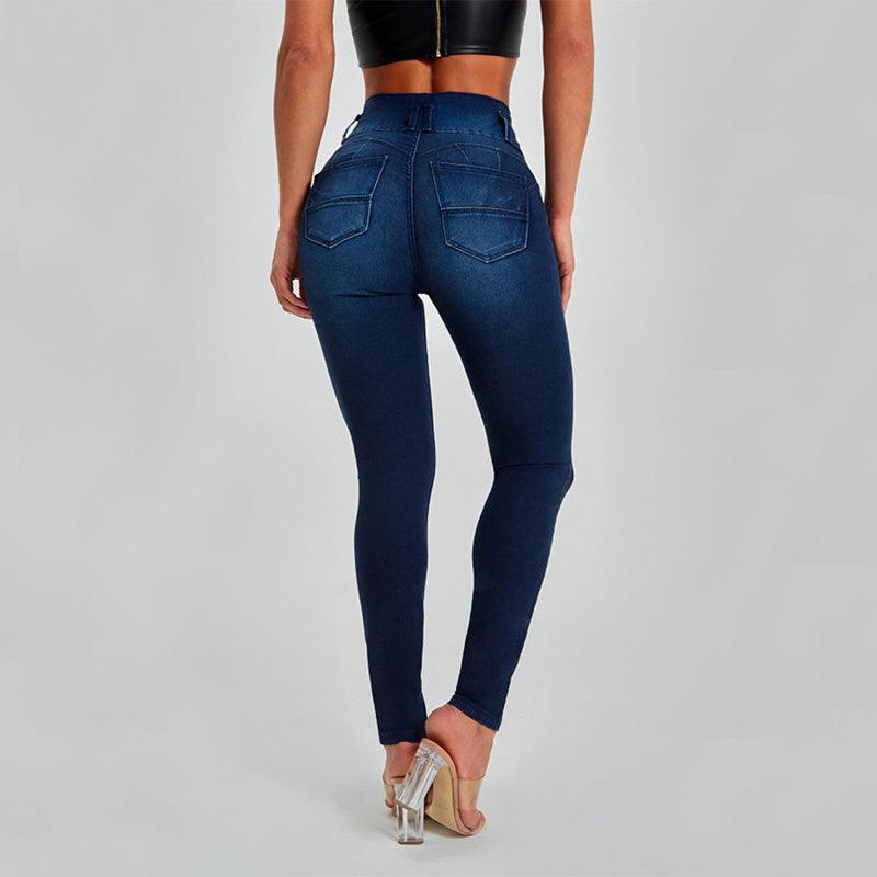 High Waist Jeans Women's Skinny Trousers Tight Stretch Shaping And Hip Lifting Pants - fadidesign