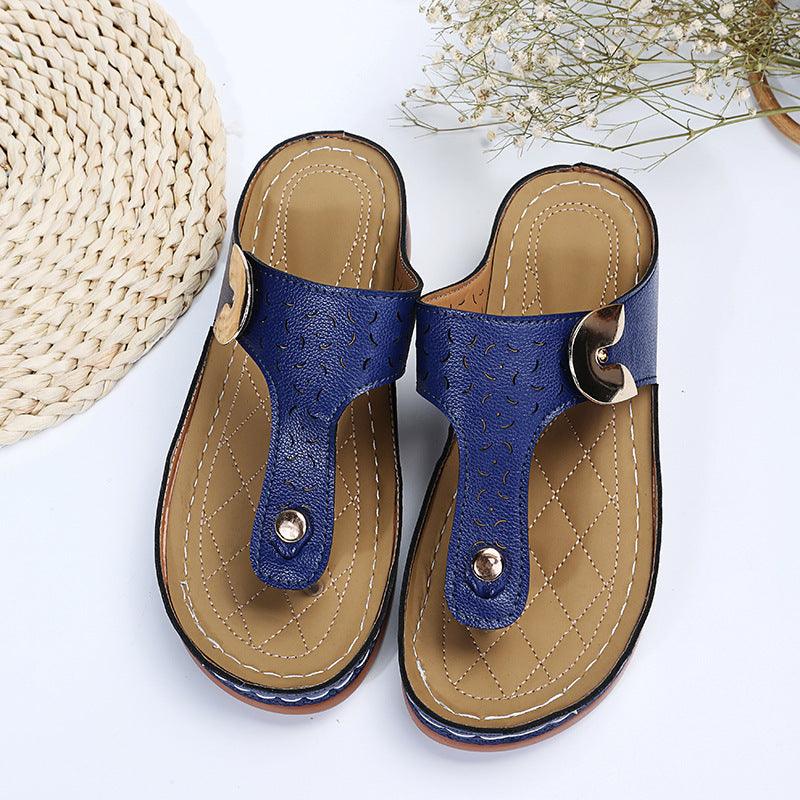 Hollow Out Sandals Rome Style Slippers For Women - fadidesign