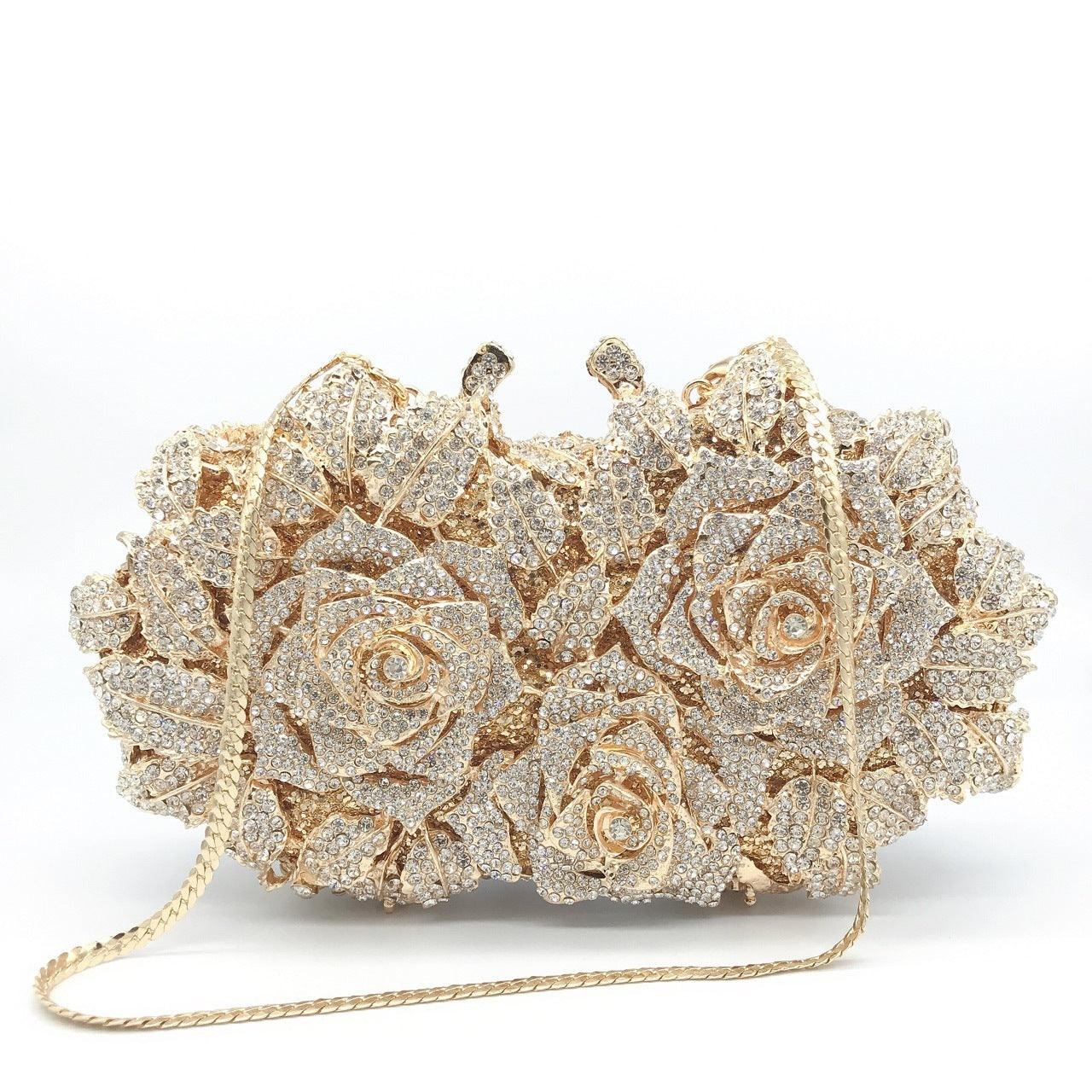 Hollow Rose Diamond Dinner Bag - fadidesign