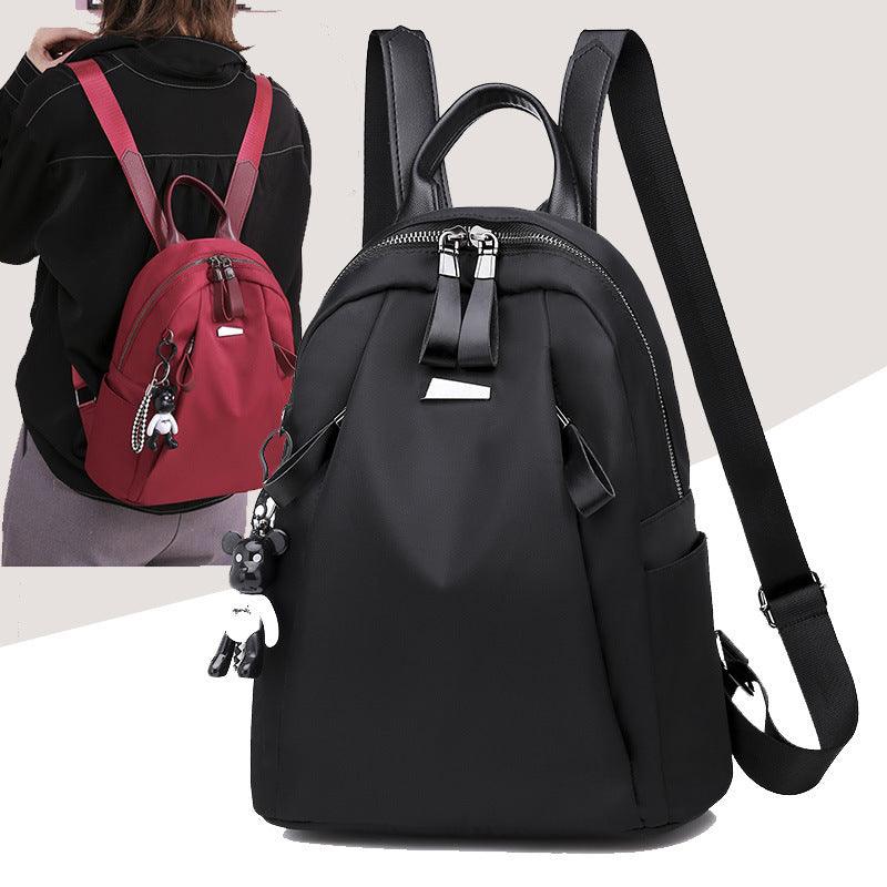 Ins Fashion Backpack Women Solid School Bag Outdoors Travel Bags Girl - fadidesign