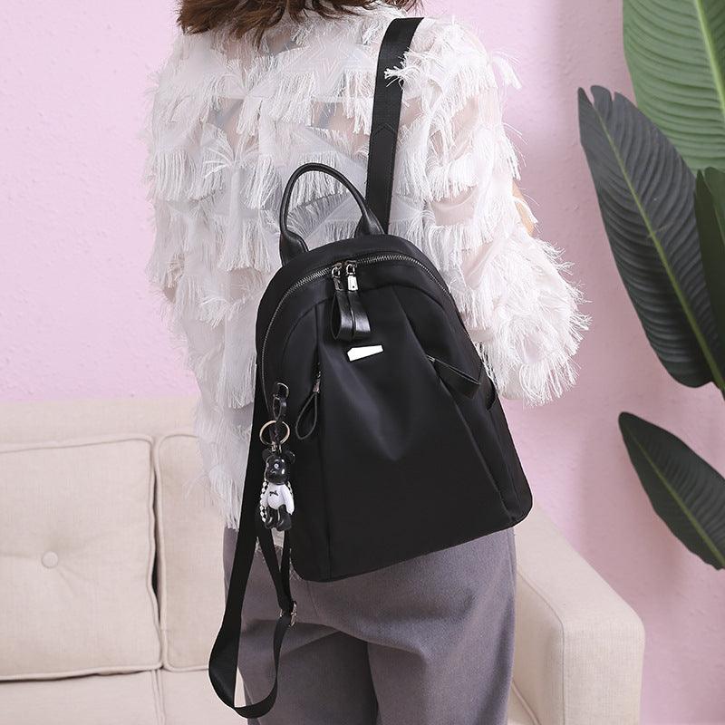 Ins Fashion Backpack Women Solid School Bag Outdoors Travel Bags Girl - fadidesign