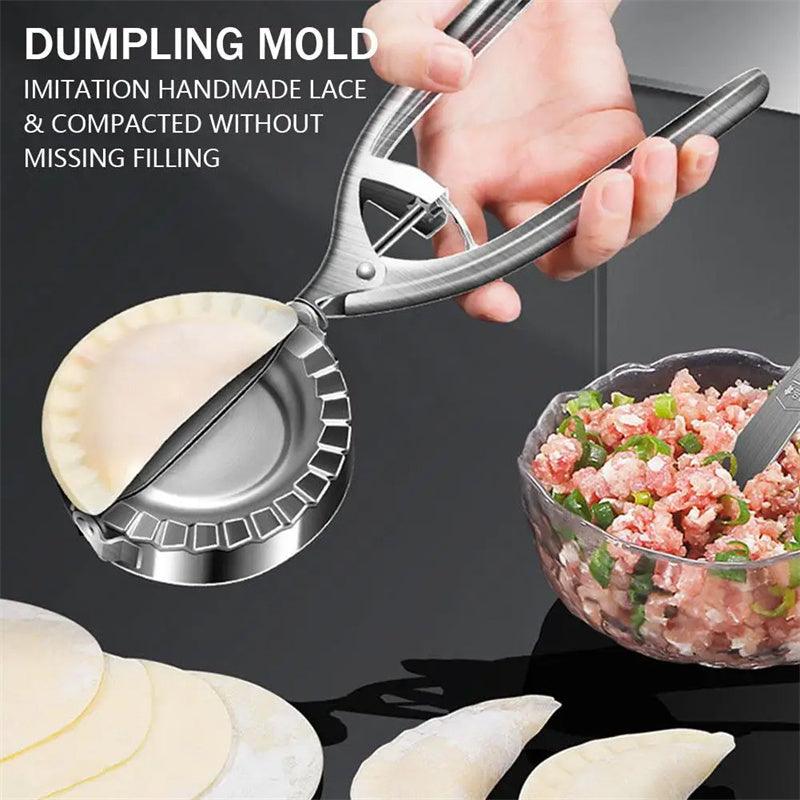 Kitchen Dumpling Mold Stainless Steel Dumpling Machine Pressing Home Baking Tool Skin Press Tool Dumpling Noodle Manual Kitchen Gadgets - fadidesign