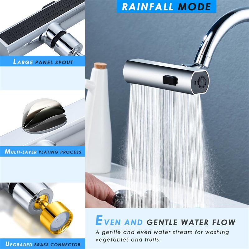 Kitchen Faucet Waterfall Outlet Splash Proof Universal Rotating Bubbler Multifunctional Water Nozzle Extension Kitchen Gadgets - fadidesign