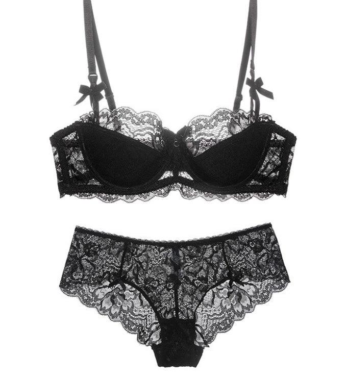 Lace Thin Cotton Underwear Women Set - fadidesign