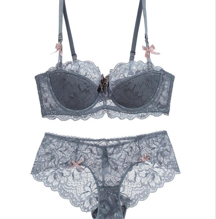 Lace Thin Cotton Underwear Women Set - fadidesign