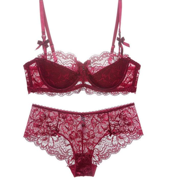 Lace Thin Cotton Underwear Women Set - fadidesign