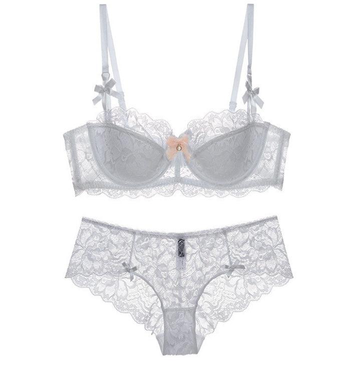 Lace Thin Cotton Underwear Women Set - fadidesign