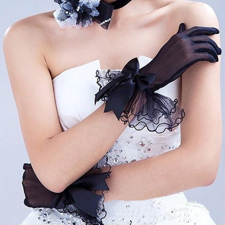 Lace Wedding Bridal Wedding Dress Evening Gloves - fadidesign