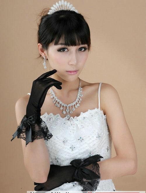 Lace Wedding Bridal Wedding Dress Evening Gloves - fadidesign