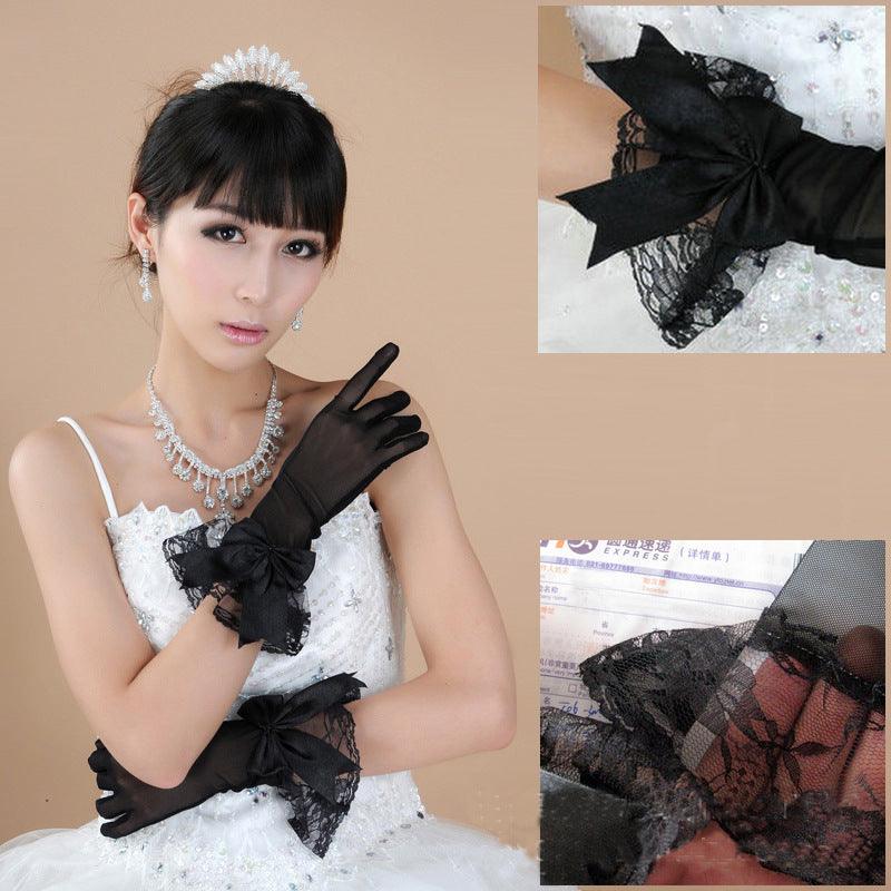 Lace Wedding Bridal Wedding Dress Evening Gloves - fadidesign