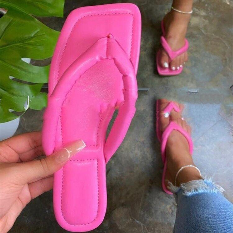 Ladies Casual Summer Flat Beach Slippers Women Slippers - fadidesign