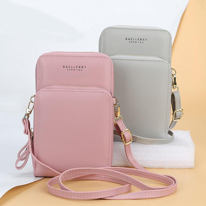 Large Capacity Crossbody Shoulder Bags For Women Fashion Zipper Mobile Phone Bag - fadidesign