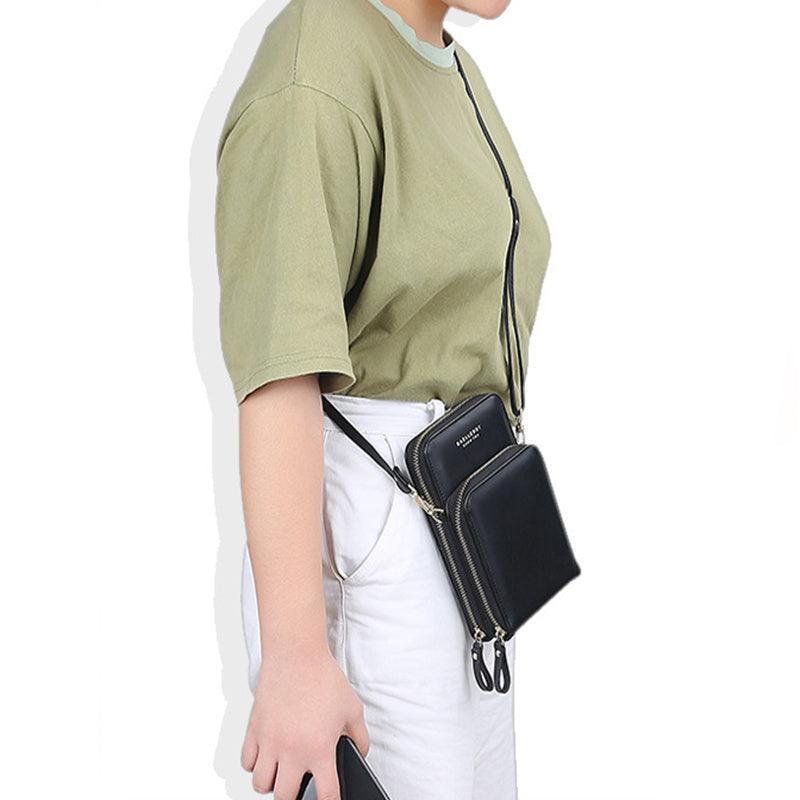 Large Capacity Crossbody Shoulder Bags For Women Fashion Zipper Mobile Phone Bag - fadidesign