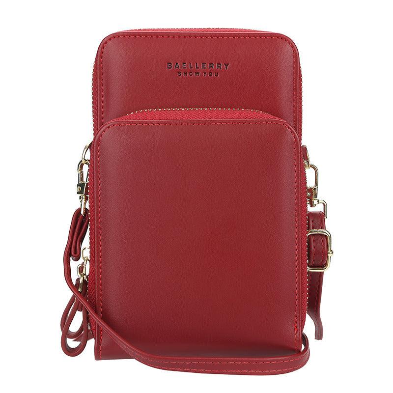 Large Capacity Crossbody Shoulder Bags For Women Fashion Zipper Mobile Phone Bag - fadidesign