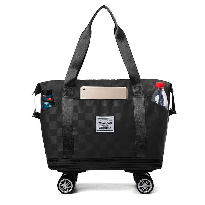 Large Capacity Travel Bags Dry Wet Separation Expansion Double Layer Luggage Totes Women - fadidesign