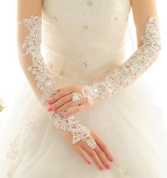 Long Sunscreen Wedding Dress Gloves - fadidesign