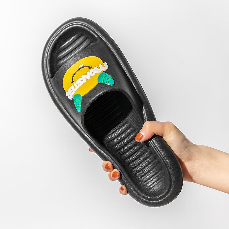 Lovely Slippers Women''S Summer Fashion Wear Bath Antiskid Men''S Home Couple Cool Slippers Stepping On Excrement Feeling Indoor - fadidesign