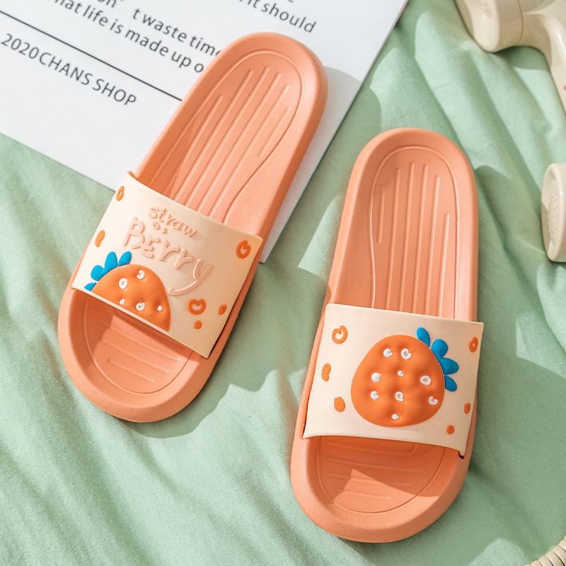 Lovely Slippers Women''S Summer Fashion Wear Bath Antiskid Men''S Home Couple Cool Slippers Stepping On Excrement Feeling Indoor - fadidesign