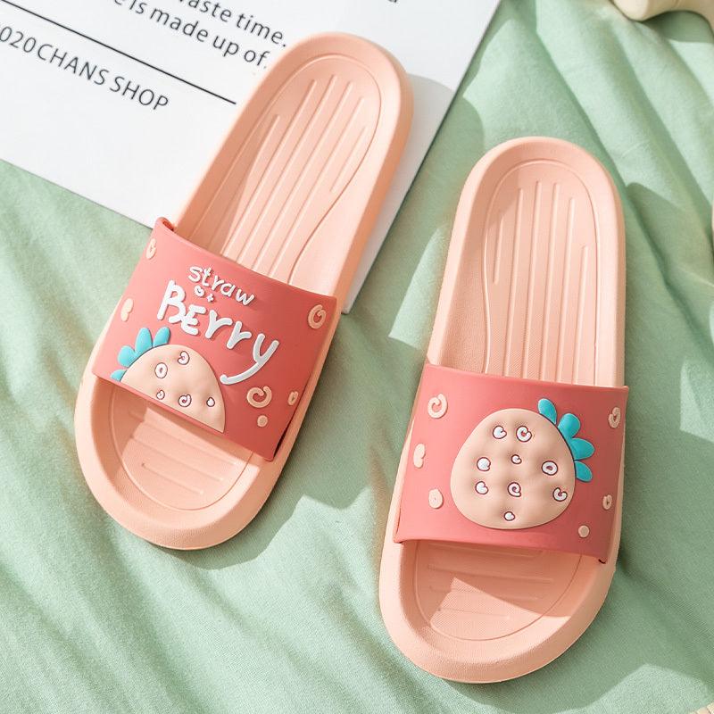 Lovely Slippers Women''S Summer Fashion Wear Bath Antiskid Men''S Home Couple Cool Slippers Stepping On Excrement Feeling Indoor - fadidesign