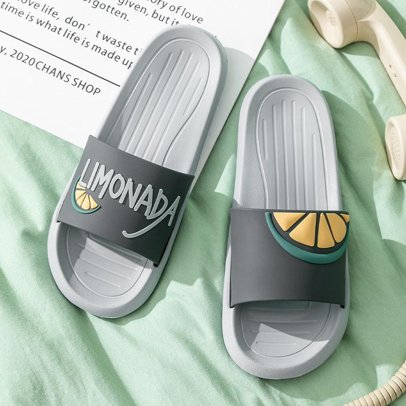 Lovely Slippers Women''S Summer Fashion Wear Bath Antiskid Men''S Home Couple Cool Slippers Stepping On Excrement Feeling Indoor - fadidesign