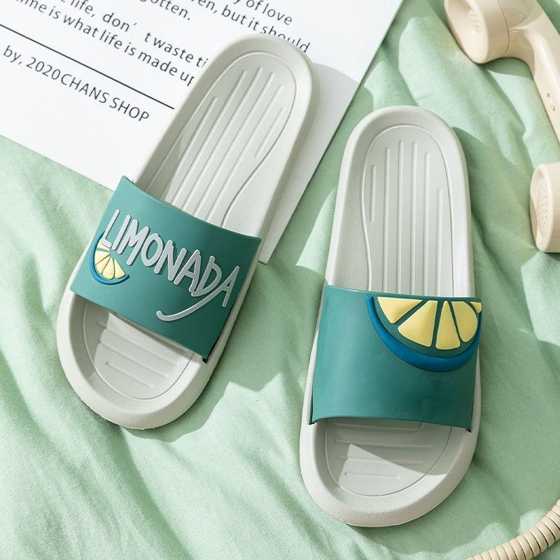 Lovely Slippers Women''S Summer Fashion Wear Bath Antiskid Men''S Home Couple Cool Slippers Stepping On Excrement Feeling Indoor - fadidesign