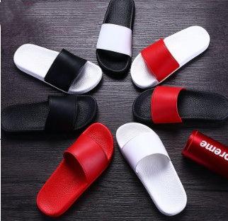 Men and women fashion couple sandals and slippers - fadidesign