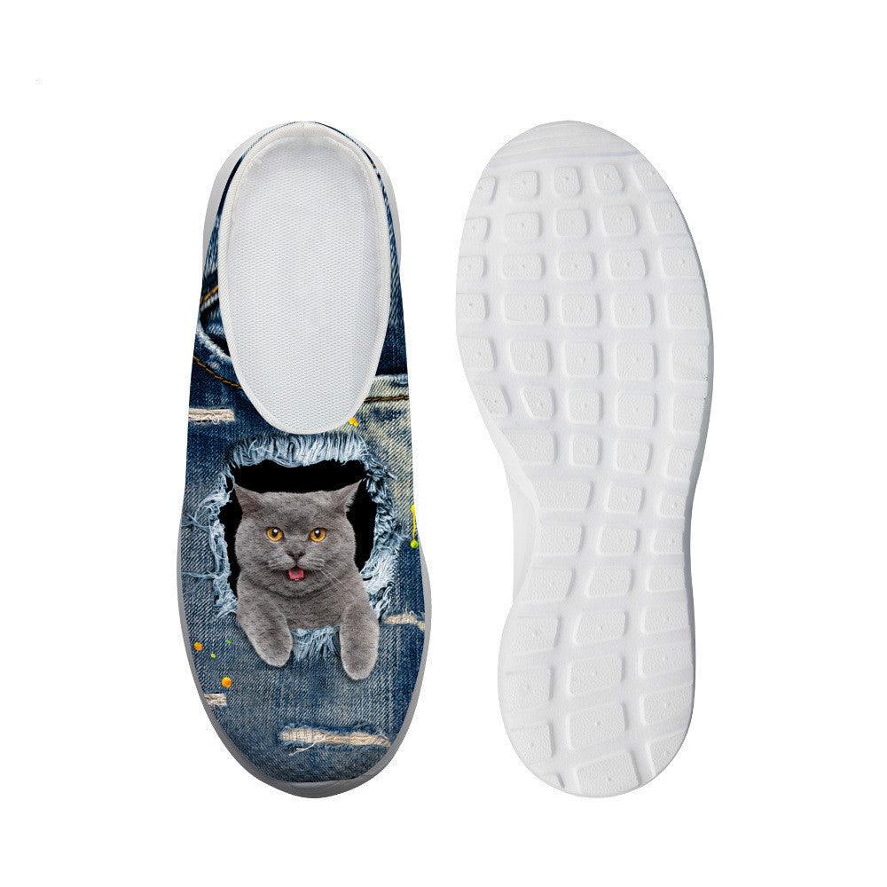 Men/women customized picture winter new printed cotton slippers - fadidesign