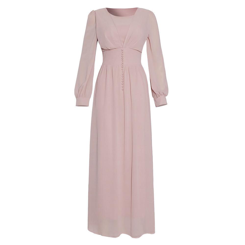 Muslim Women's Clothing Long Sleeve Chiffon Dress - fadidesign