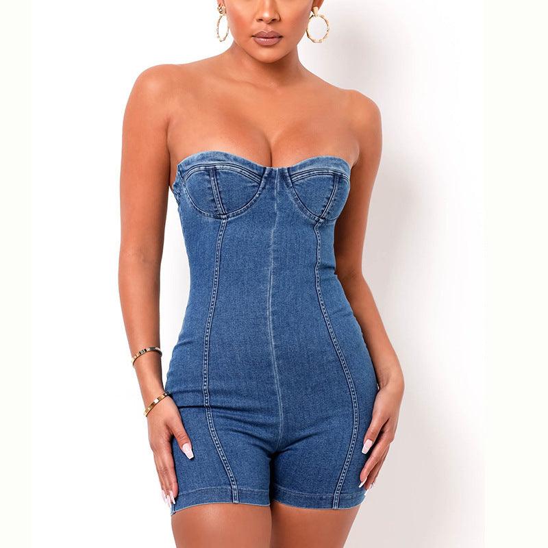 NBack Tube Top Suspender Jumpsuit Jumpsuit - fadidesign