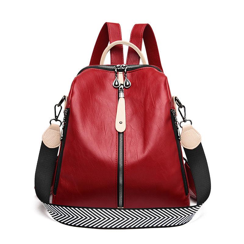 New Women Backpacks Soft Leather Backpack Fashion - fadidesign