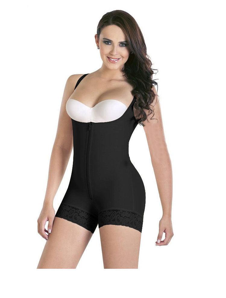 Open bust mid thigh bodysuit - fadidesign