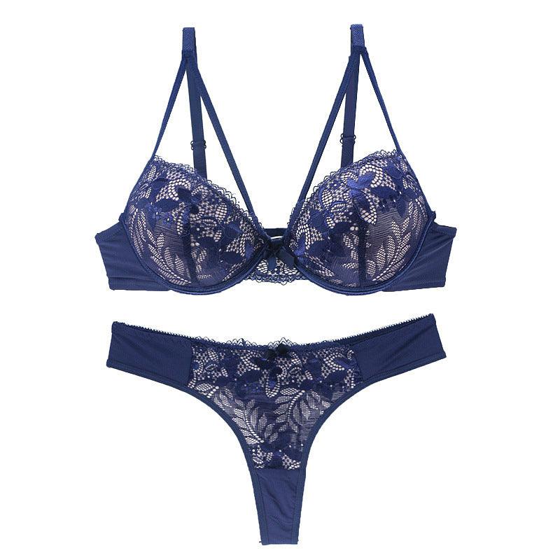 Push Up Underwear For Women Lace Bra Set - fadidesign