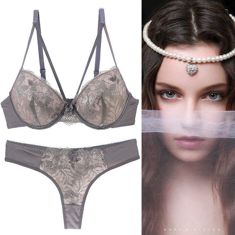 Push Up Underwear For Women Lace Bra Set - fadidesign