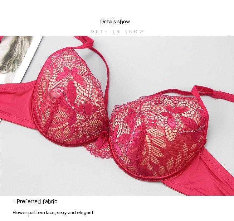 Push Up Underwear For Women Lace Bra Set - fadidesign