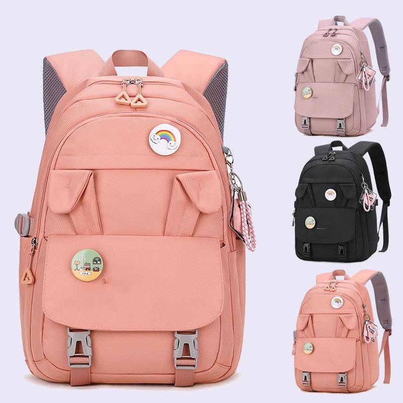 Rabbit Ears Large Capacity Junior High School Student Backpack - fadidesign