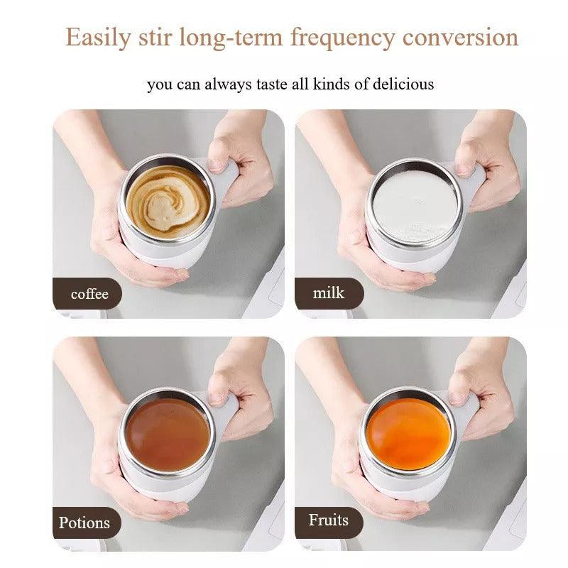 Rechargeable Model Automatic Stirring Cup Coffee Cup High Value Electric Stirring Cup Lazy Milkshake Rotating Magnetic Water Cup - fadidesign