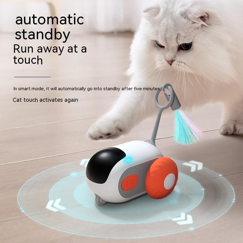 Remote Control Interactive Cat Car Toy USB Charging Chasing Automatic Self-moving Remote Smart Control Car Interactive Cat Toy Pet Products - fadidesign