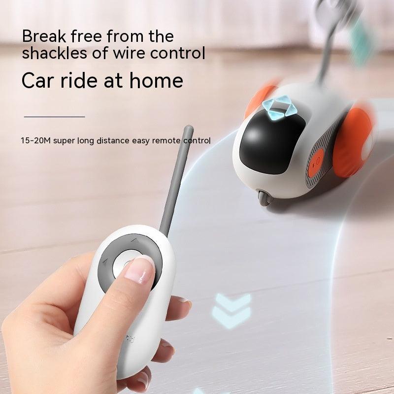 Remote Control Interactive Cat Car Toy USB Charging Chasing Automatic Self-moving Remote Smart Control Car Interactive Cat Toy Pet Products - fadidesign