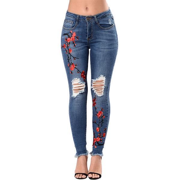 Ripped jeans for women women's jeans skinny jeans - fadidesign