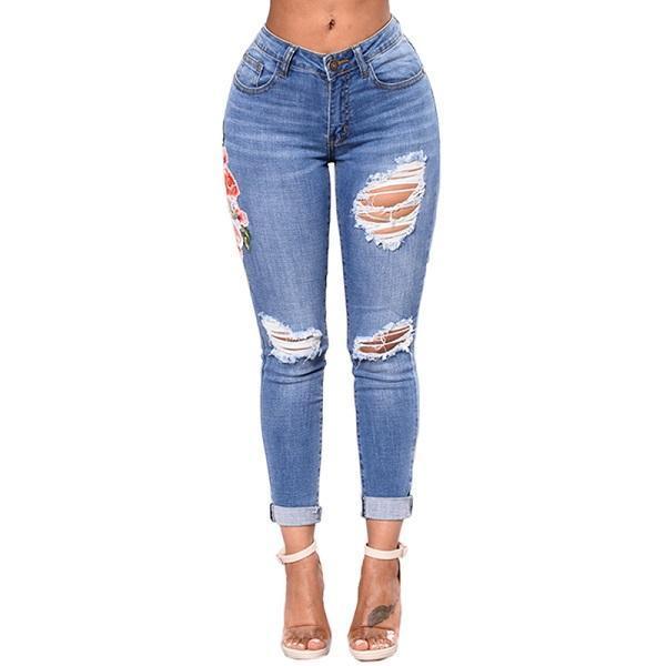 Ripped jeans for women women's jeans skinny jeans - fadidesign