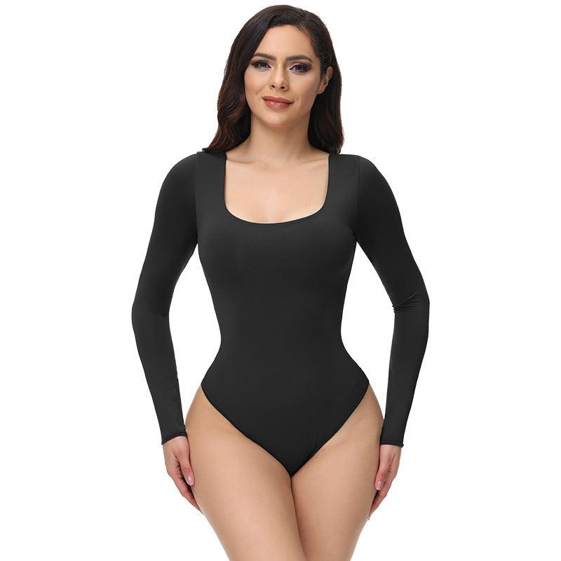 Seamless Bodysuit Shapewear Nude Bodysuit Training Clothes - fadidesign