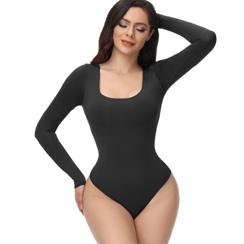 Seamless Bodysuit Shapewear Nude Bodysuit Training Clothes - fadidesign