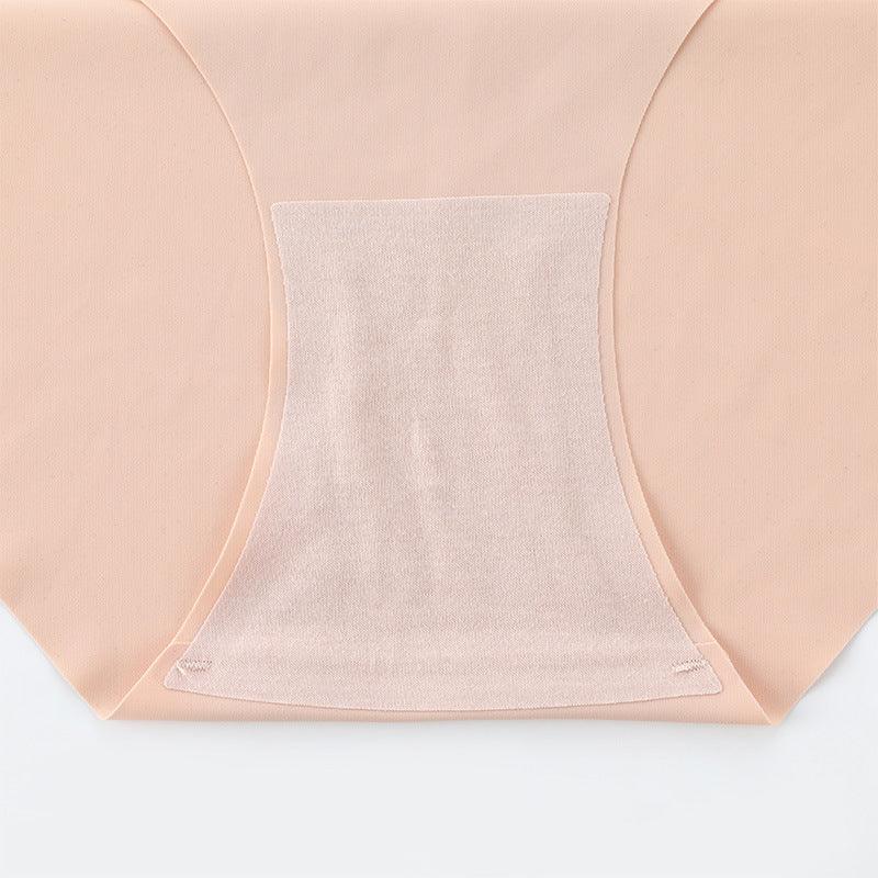 Seamless One-piece Women's Briefs Nude Cotton Low-waist Underwear Women - fadidesign