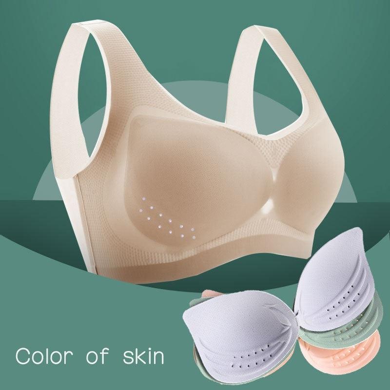 Seamless Plus Size Bra Thin Underwear Women Push Up Bra Big Size Lce Silk Breathable Female Bra - fadidesign